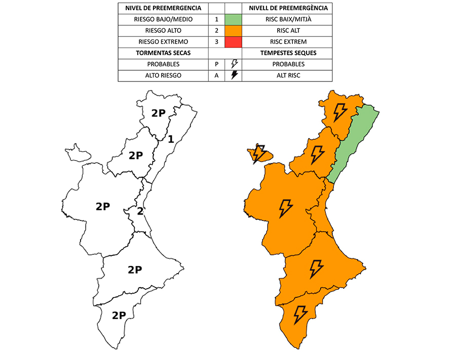 La Policia Local de Sagunt desplega un operatiu especial en la Nit de Sant Joan davant el nivell de preemergència taronja per risc d'incendis