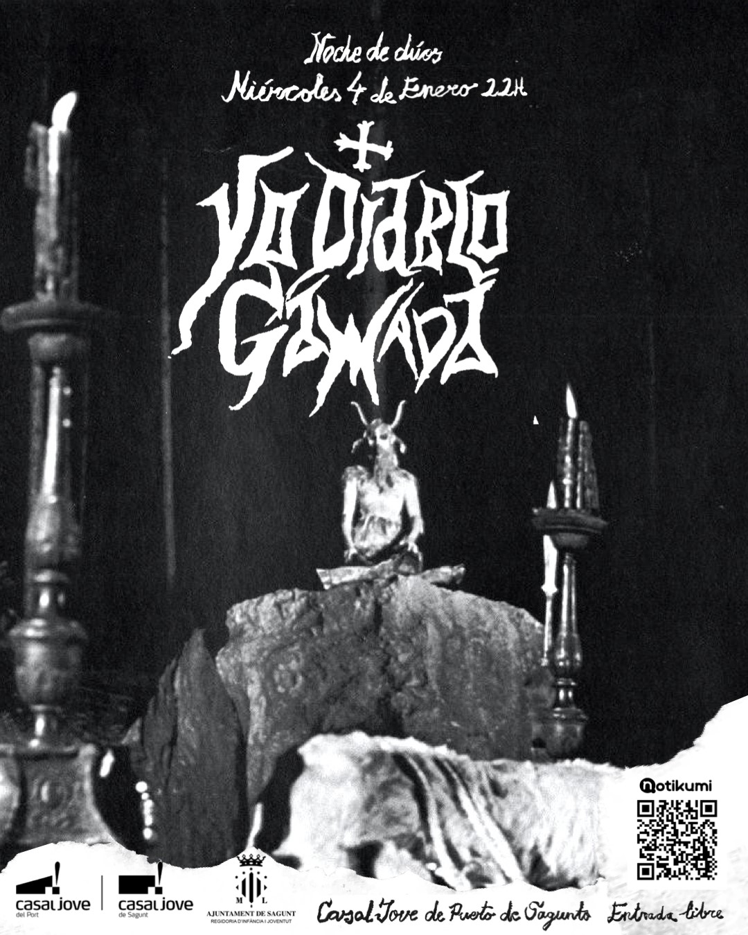 Els grups Yo Diablo i Gamada actuen en el concert de RockNadal que organitza Joventut