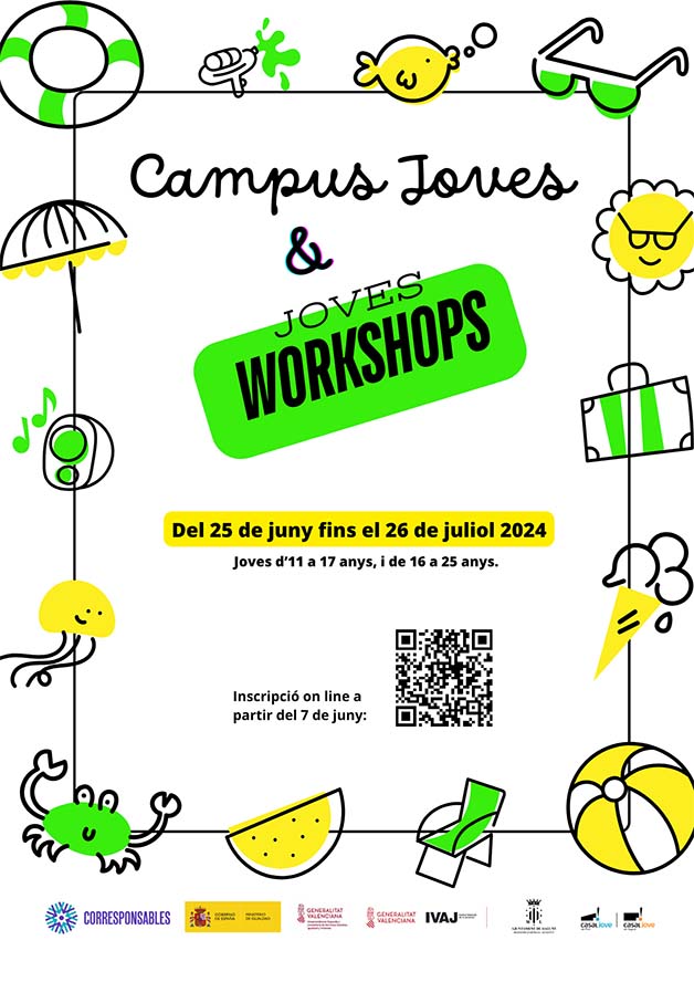 El 25 de juny comencen els Campus Joves i els Joves Workshops que ha dissenyat la regidoria de Joventut i Infància