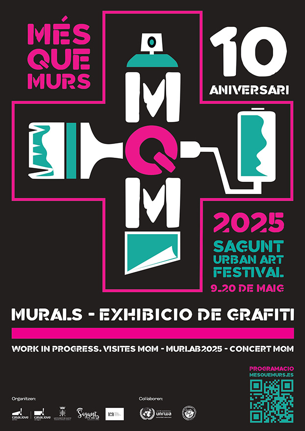La décima edición del festival de arte urbano Més Que Murs comienza esta semana