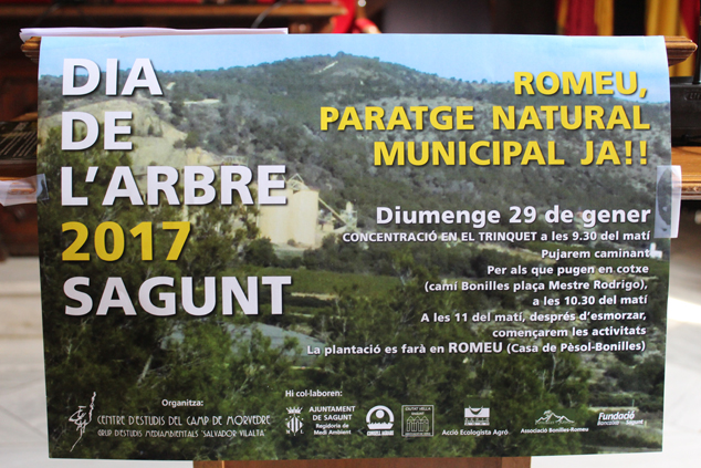 El Día del Árbol se centrará en reivindicar la montaña de Romeu como paraje natural municipal