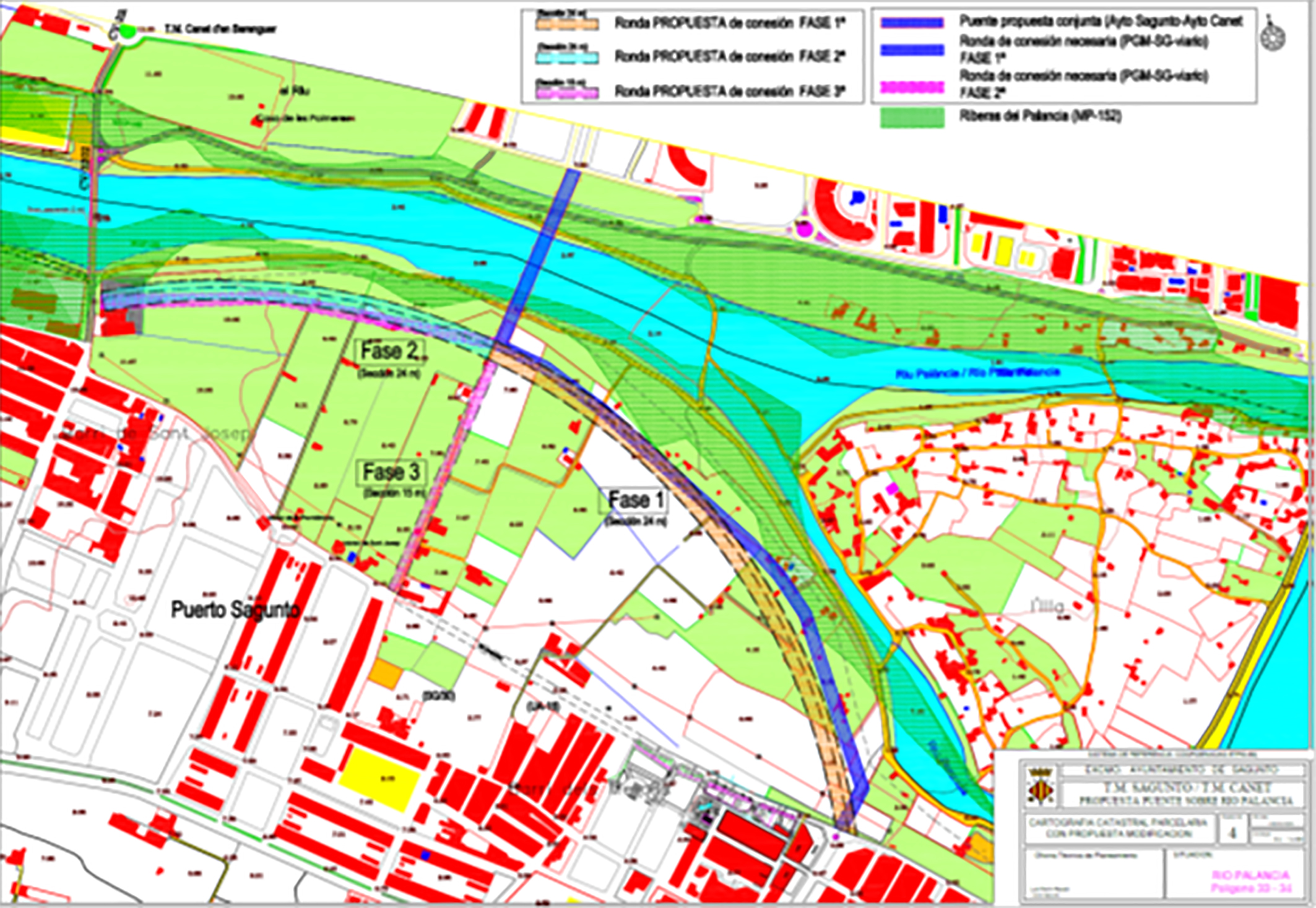 El Pleno del próximo martes debatirá la propuesta de puente entre Canet y Puerto de Sagunto
