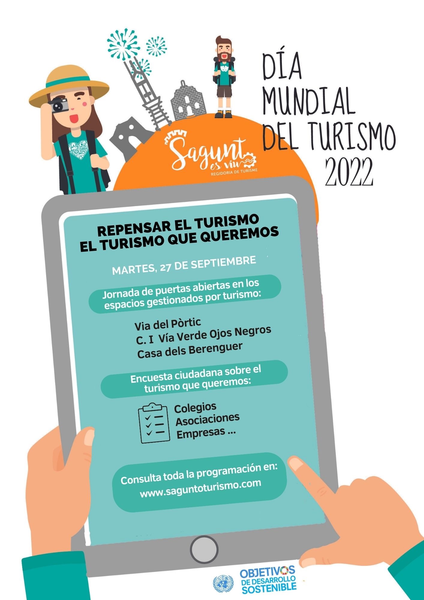 Sagunt celebra el Dia Mundial del Turisme amb múltiples activitats i una consulta ciutadana