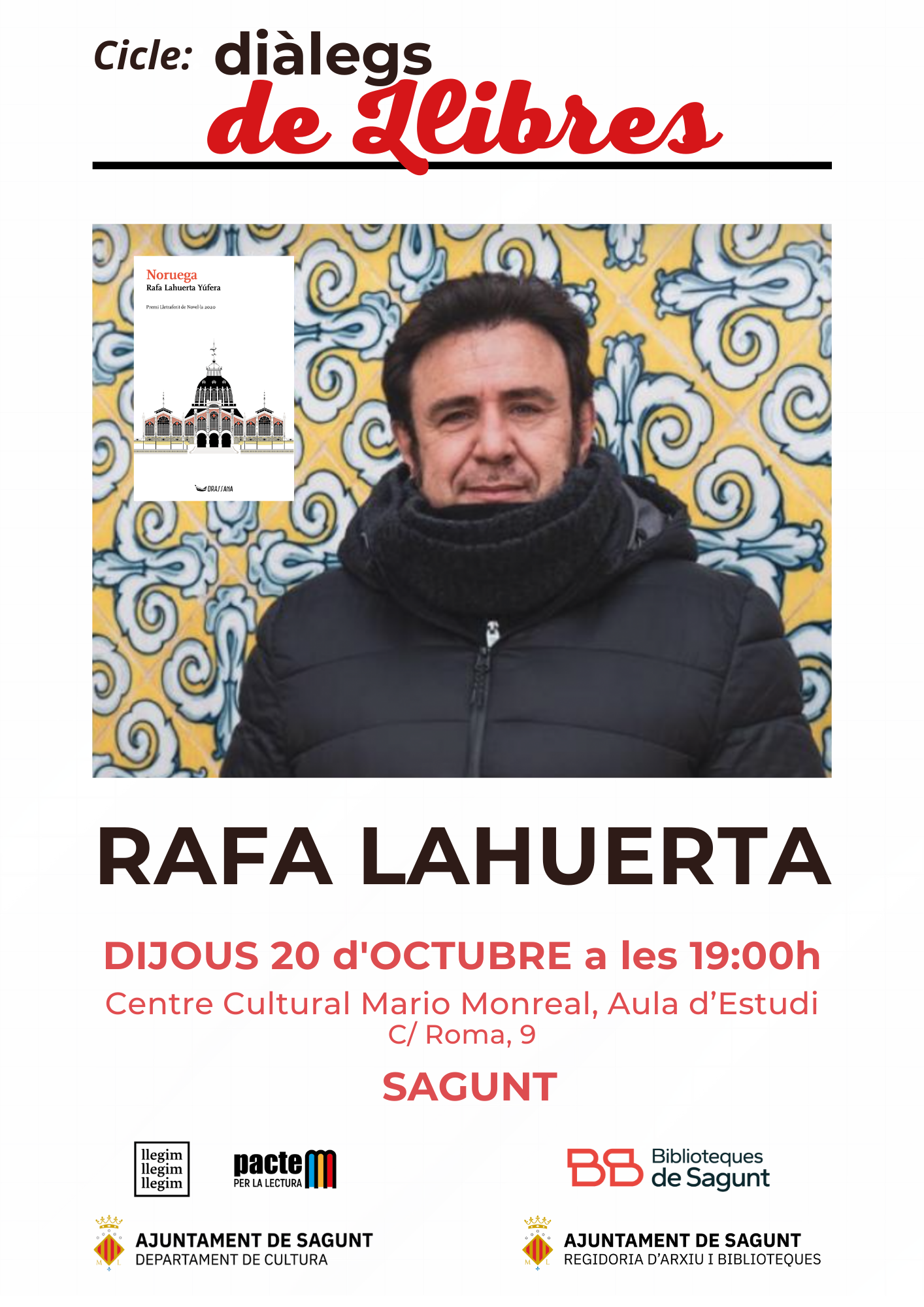 Rafa Lahuerta presenta el seu llibre ‘Noruega’ este dijous en el Centre Cultural Mario Monreal