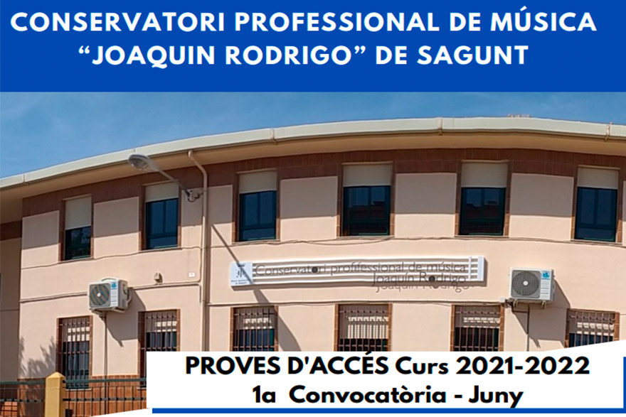 El termini per a la inscripció en les proves d'accés al Conservatori comença el 10 de maig