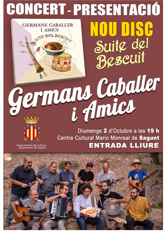 Germans Caballer presenten diumenge que ve el seu nou disc ‘Suite del Bescuit’