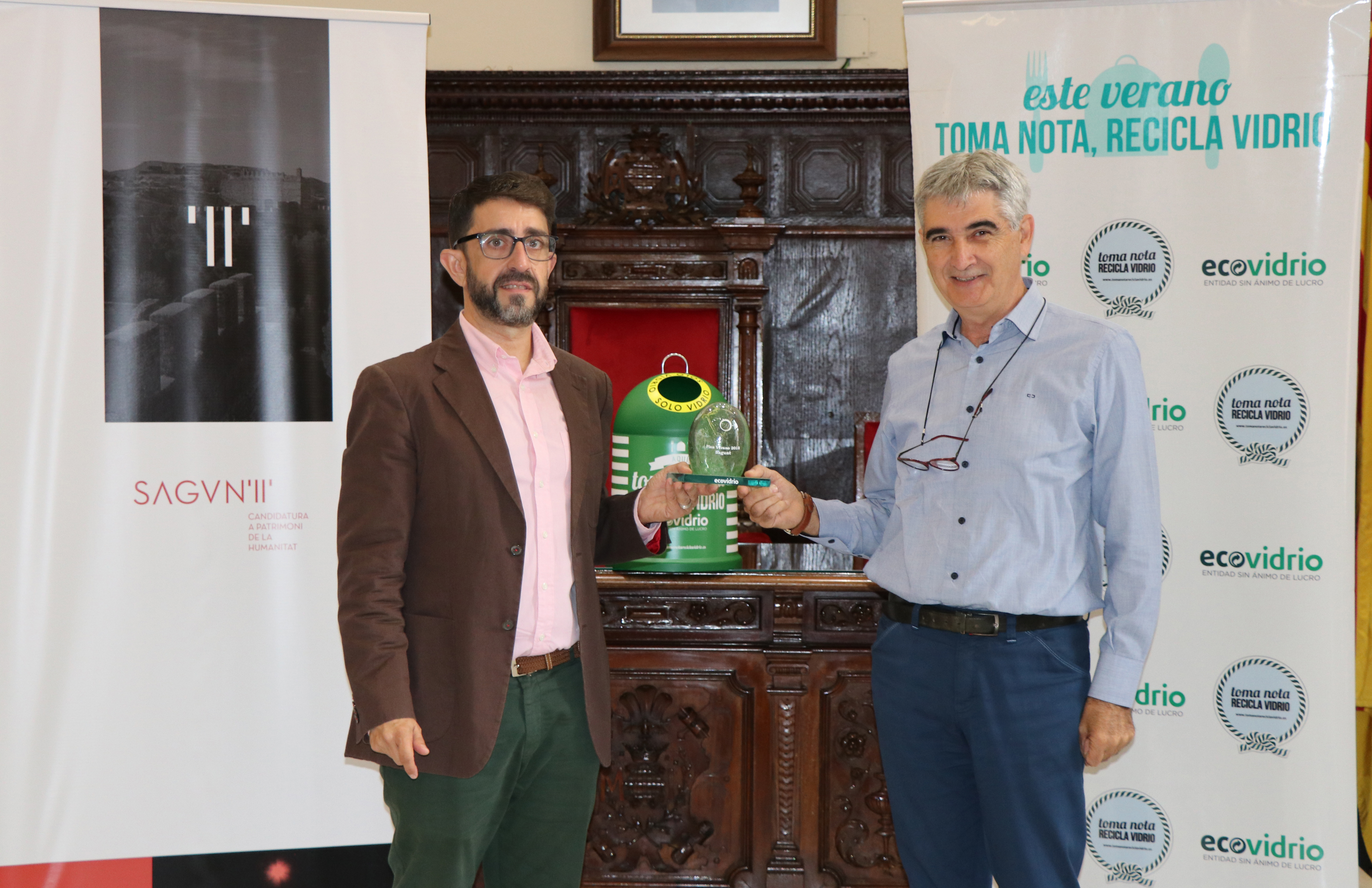 Sagunto incrementa el reciclado de envases de vidrio un 22% respecto al verano pasado