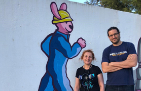 La grafitera valenciana Barbiturikills inicia el Festival de Arte Urbano Mésquemurs 