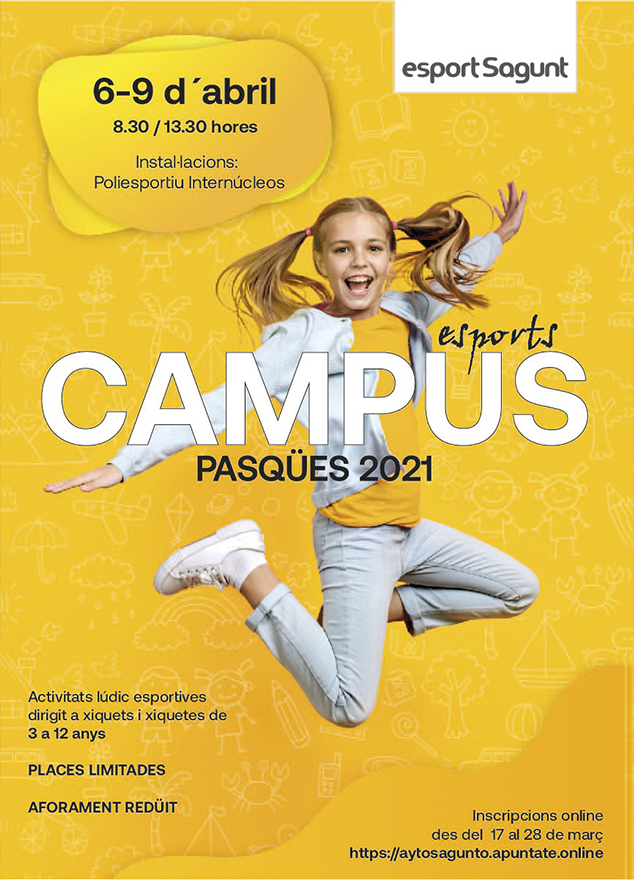 Encara queden places lliures per a la quarta edició del Campus Pasqües 2021