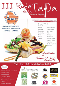 Avui comença la 3ª edició de la ruta de la tapa en el Port de Sagunt