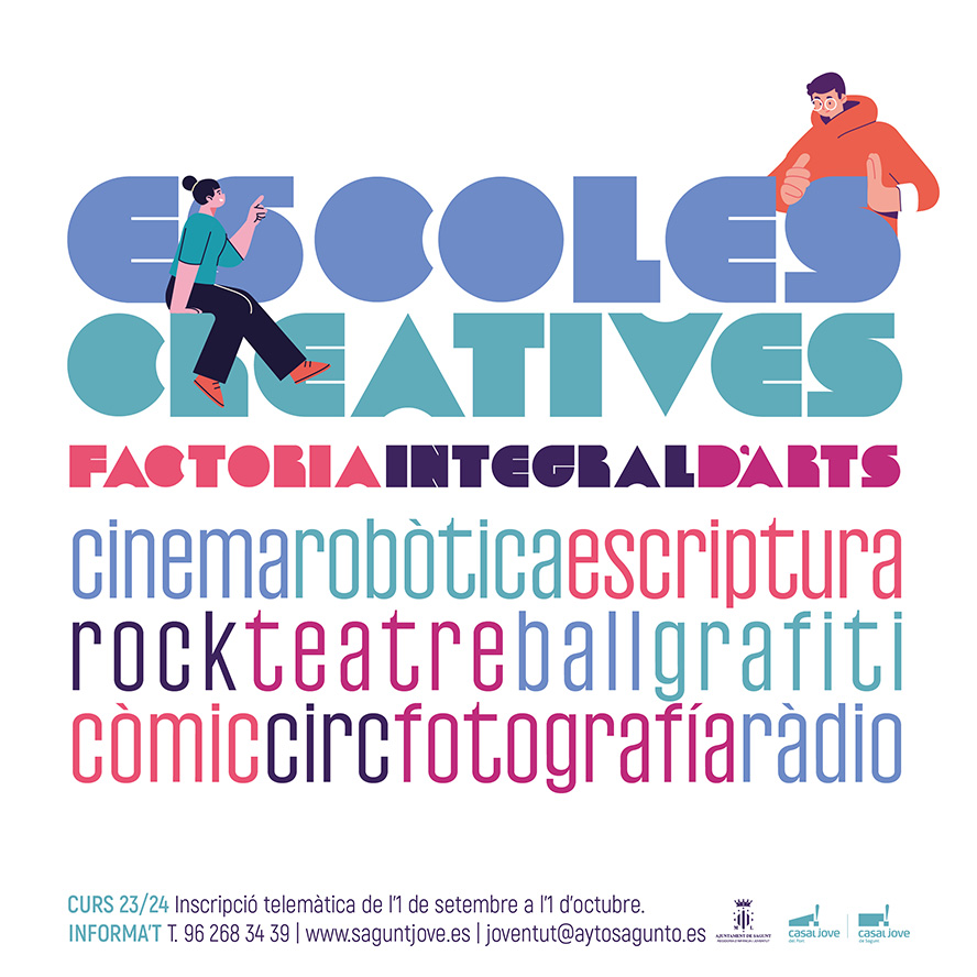 El termini per a matricular-se en el programa Escoles Creatives finalitza el diumenge 1 d'octubre