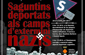 Sagunto homenajeará la memoria de cuatro saguntinos encarcelados y asesinados en el campo de concentración de Mauthausen durante la II Guerra Mundial