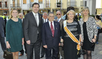 L'alcalde de l'Ajuntament de Sagunt acompanyat de la consellera de Benestar Social i la delegada Davinia Bono assisteix a la festivitat de l'Àngel de la Guarda de ASVAT