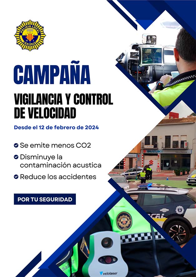 La Policía Local Sagunto continúa con las campañas de vigilancia y control de la velocidad