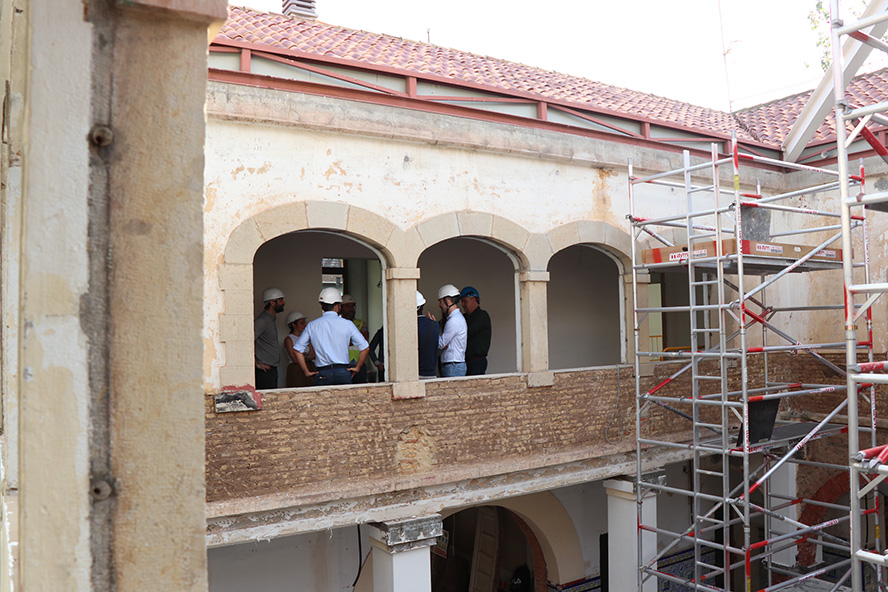 Avanzan las obras de rehabilitación del Casino de la Gerencia