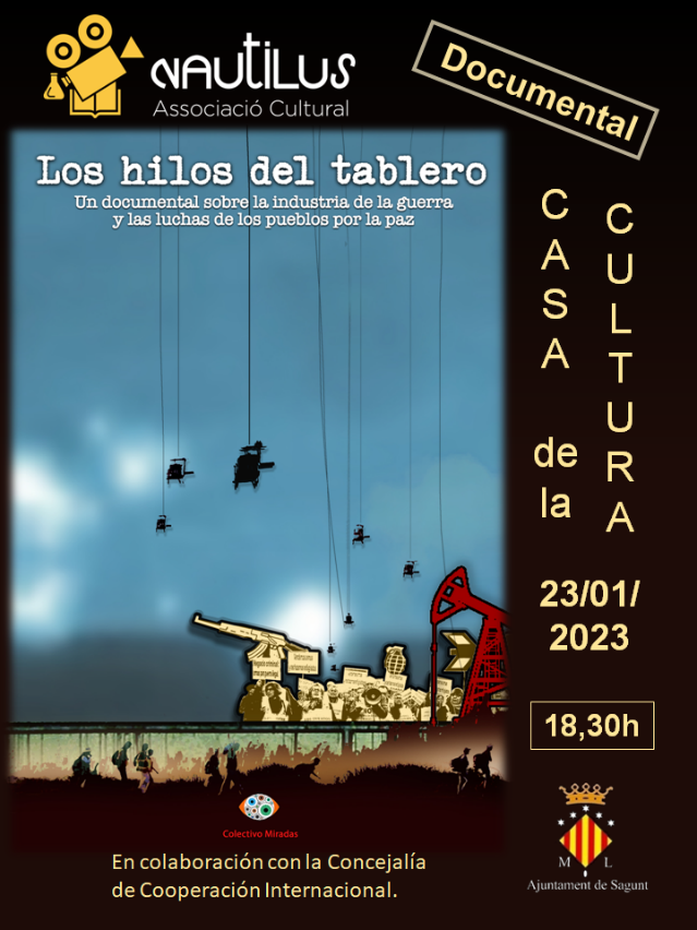 L’AC Nautilus presenta este dilluns un acte amb la projecció de 'Los hilos del tablero'