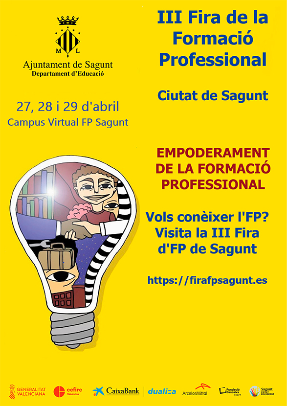 Sagunt tancarà la tercera edició de la Fira de Formació Professional amb una xarrada sobre perfils laborals de futur