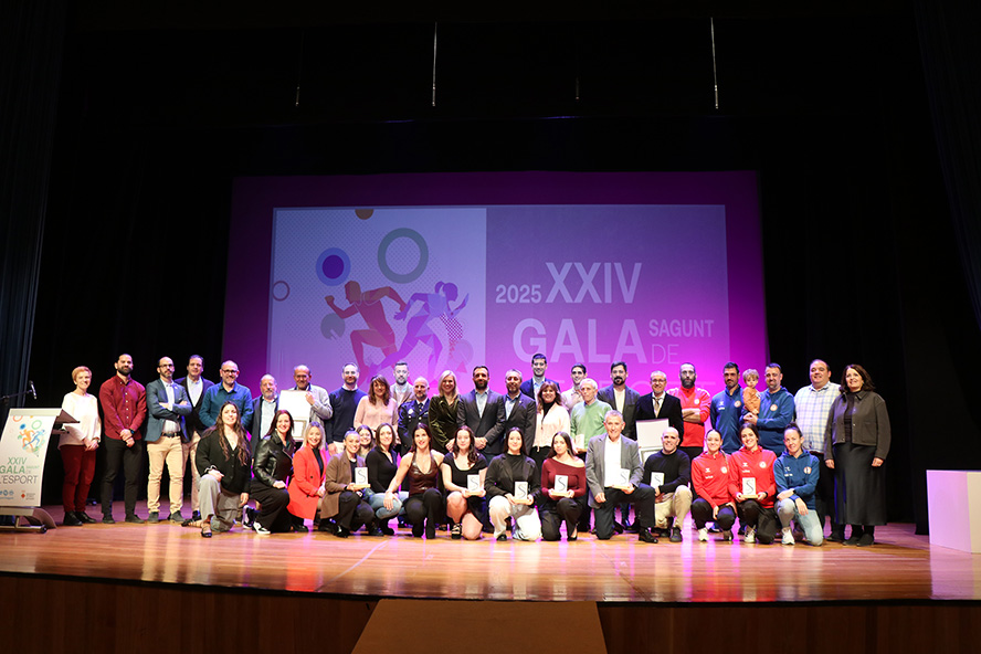 Sagunto reconoce el talento y la trayectoria de sus deportistas en la XXIV Gala del Deporte