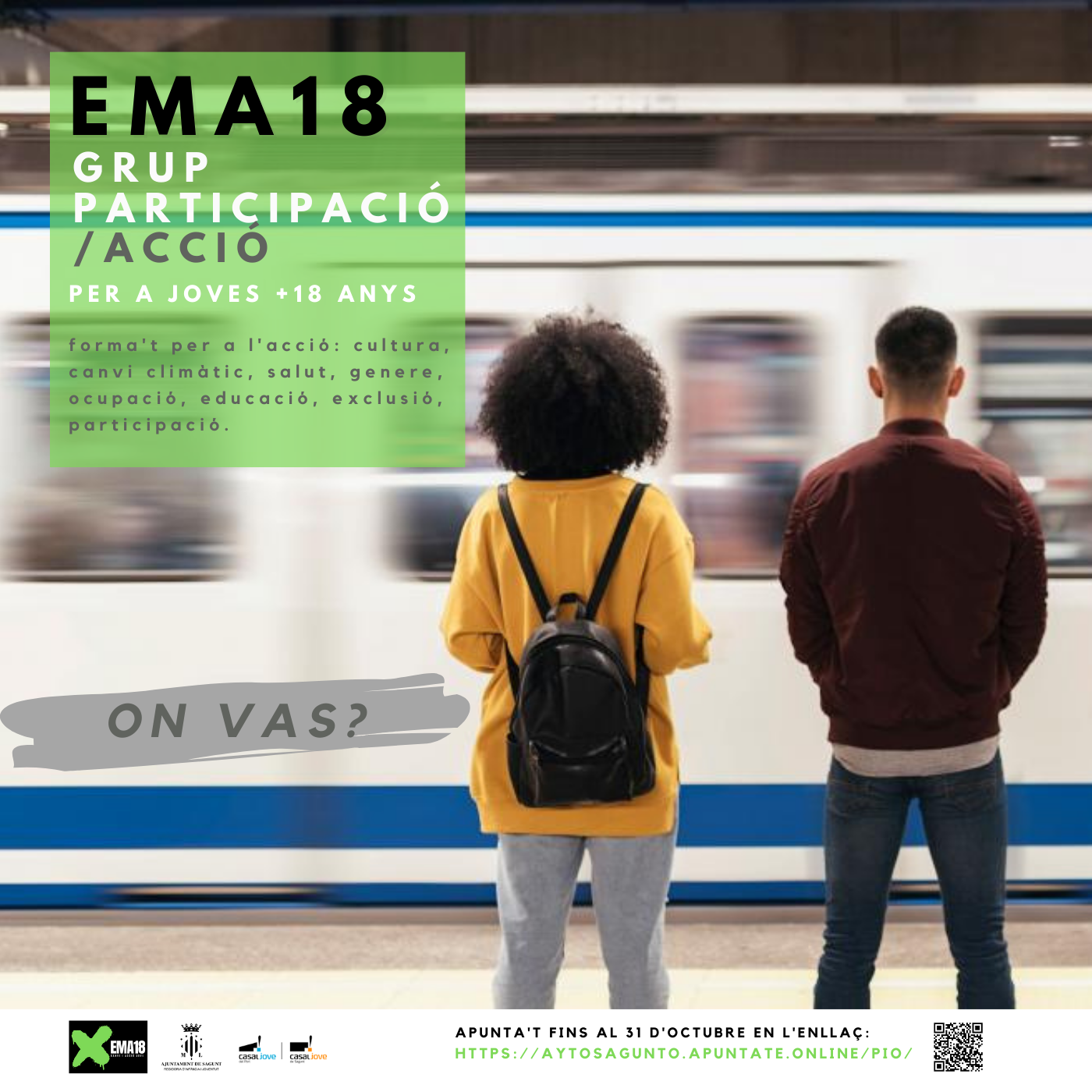 El nou grup de participació del Casal Jove, EMA18, té l’objectiu de formar a la ciutadania jove i activa 