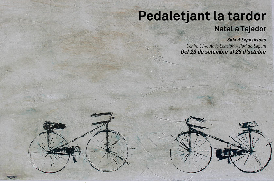 L'exposició ‘Pedaletjant la tardor’ de l'artista Natalia Tejedor arriba al Port de Sagunt