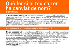 L’Ajuntament de Sagunt informa la ciutadania sobre els canvis de nom de carrers en compliment de la Llei de Memòria Històrica