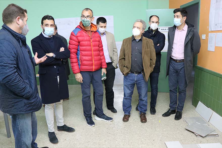 L'Ajuntament de Sagunt visita les obres de rehabilitació i millora del Centre d'Educació Especial Sant Cristòfol