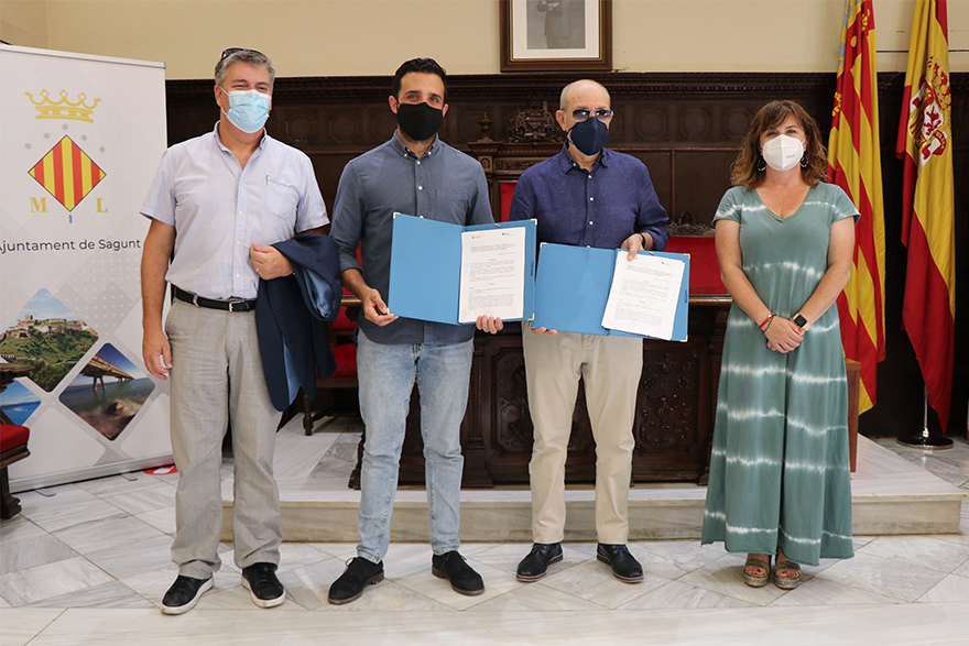 L'Ajuntament de Sagunt i SECOT signen el conveni per a la creació de l'Aula d'Emprenedoria