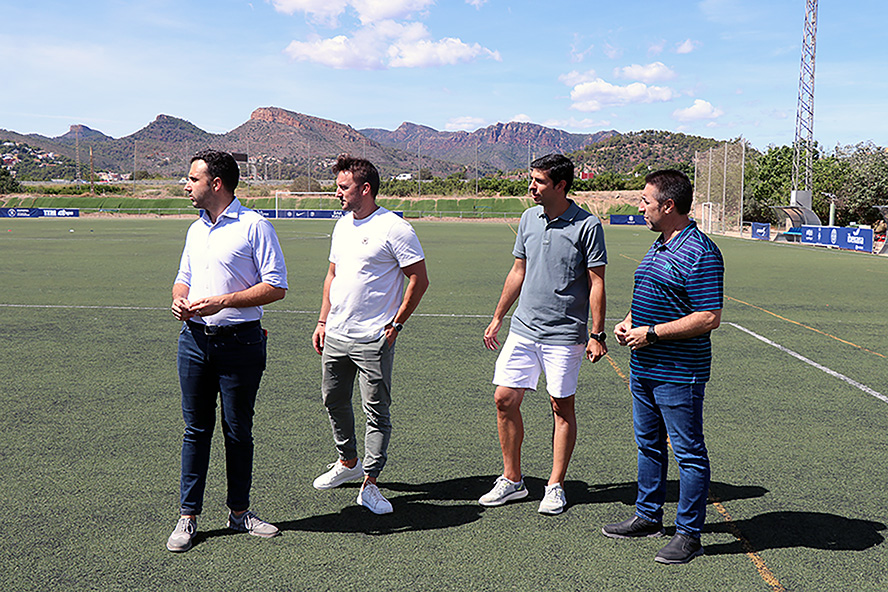 Comienzan en Sagunto las obras para mejorar el campo de fútbol de césped natural de Xulla  