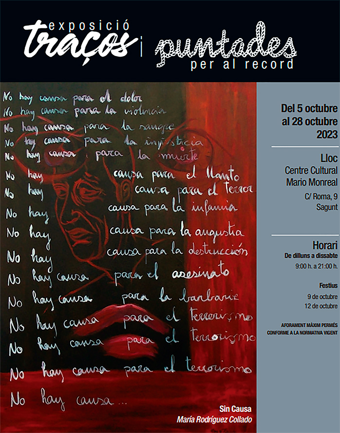 L'Asociación 11M Afectados del Terrorisme exposa 'Trazos y puntadas para el recuerdo'