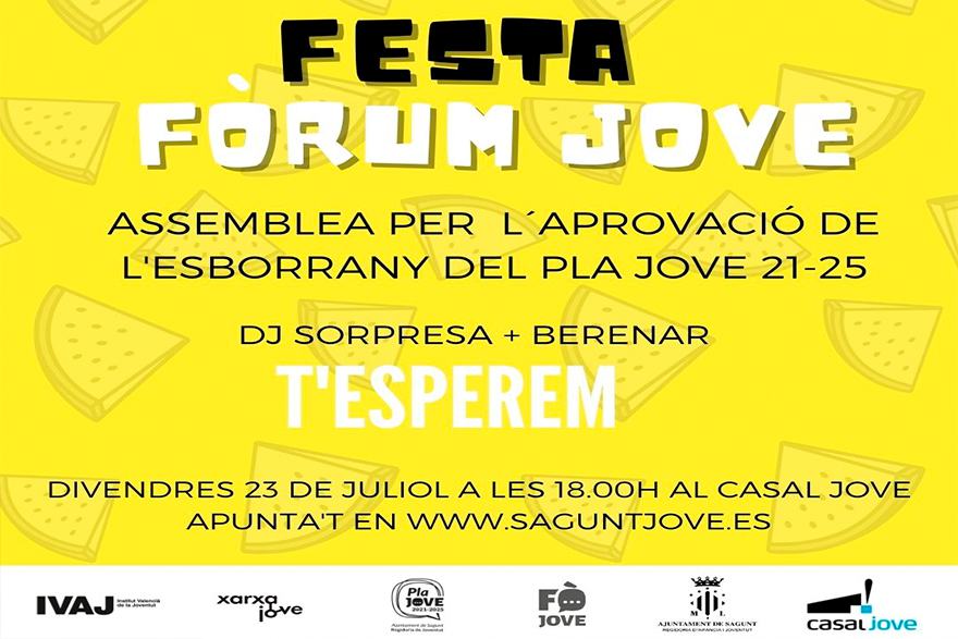 El Fòrum Jove es posposa per al pròxim mes de setembre