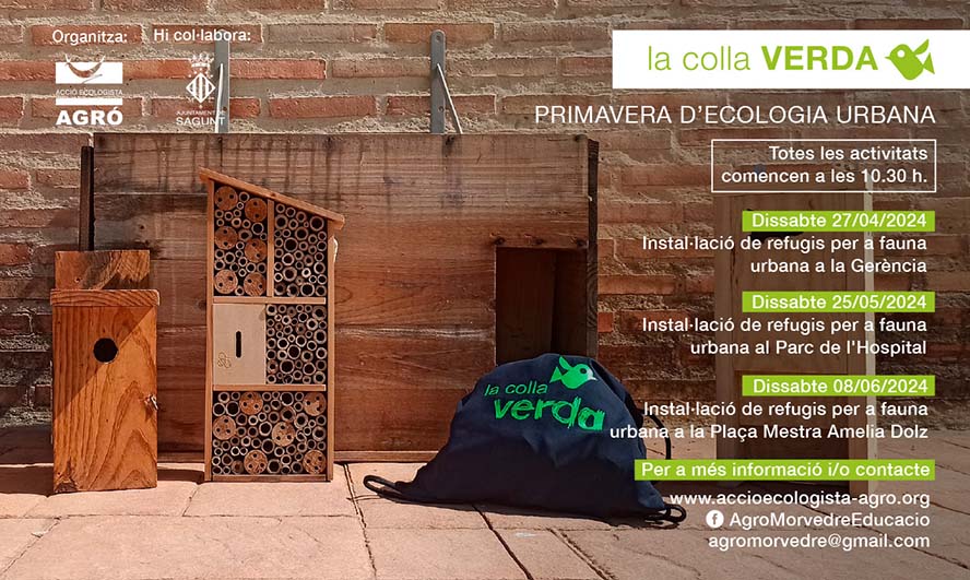 Primavera de ecología urbana con la Colla Verda