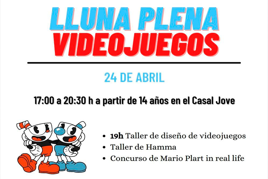 ‘Lluna Plena’ programa activitats sobre videojocs per a este cap de setmana