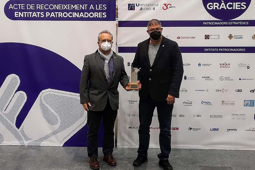 La Universitat Jaume I guardona l'Ajuntament de Sagunt per la seua col·laboració com a seu del Camp de Morvedre