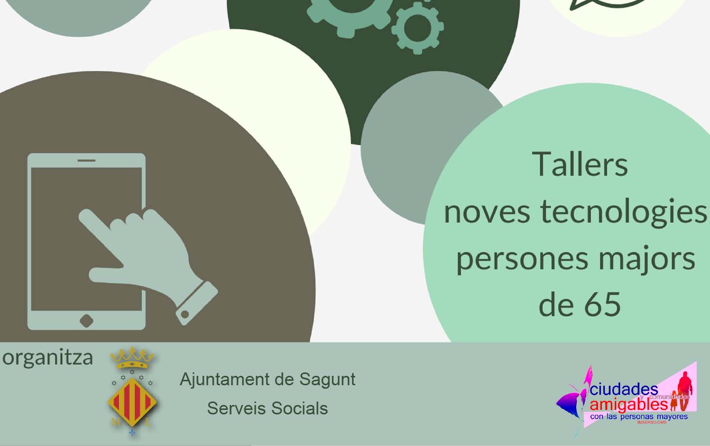 Comencen este mes els tallers de noves tecnologies per a persones majors de 65 anys