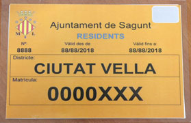  Los vecinos de Ciutat Vella podrán solicitar una tarjeta para estacionar sus vehículos