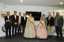 Regidors de l'Ajuntament de Sagunt assisteixen a la presentació del premi a la falla més sostenible que convoca Lafarge