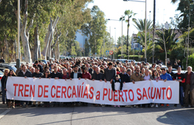 La ciudadanía reclama la llegada del tren de cercanías a Puerto de Sagunto