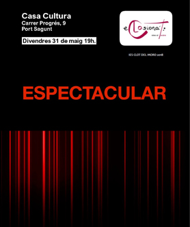 El grupo de teatro del IES Clot del Moro presenta la obra teatral “Espectacular”