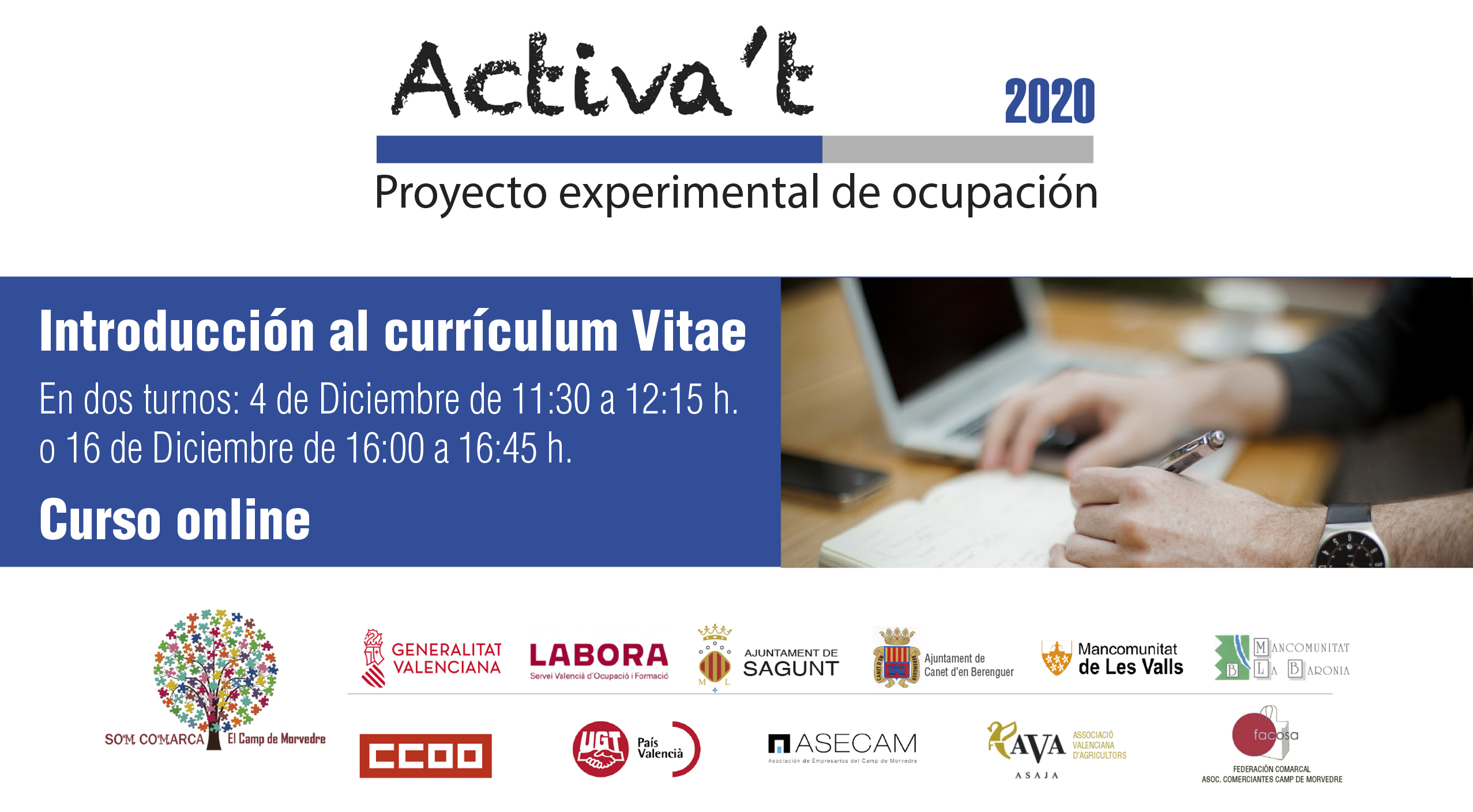 Comencen les accions de capacitació en cerca d'ocupació del projecte Activa’t 2020