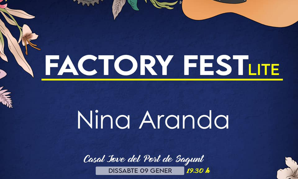 Continuen les actuacions del Factory Fest Lite amb el concert de Nina Aranda