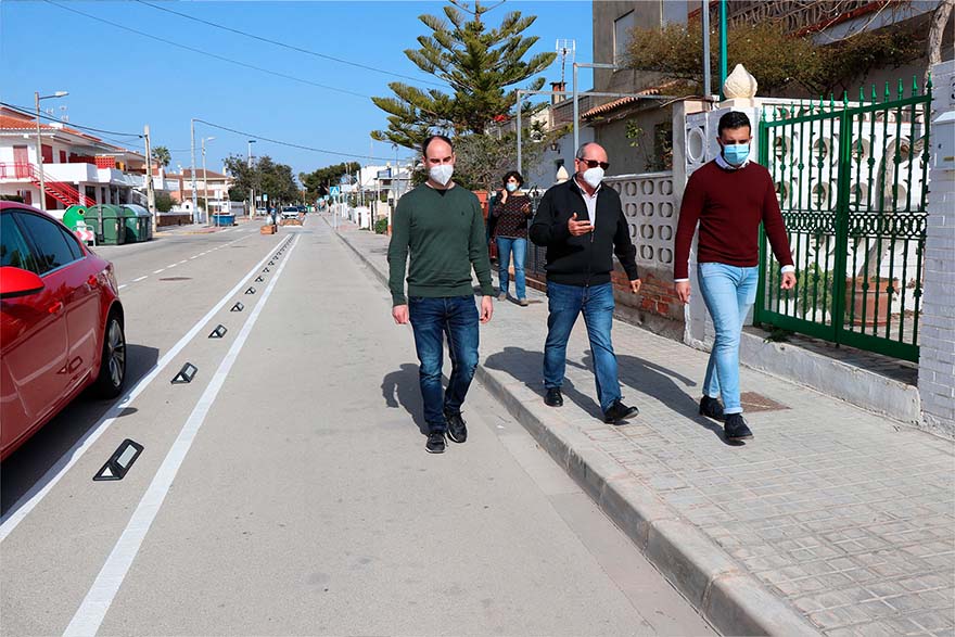 Finalitzen els treballs d'adequació i millora del passeig Assagador a Almardà