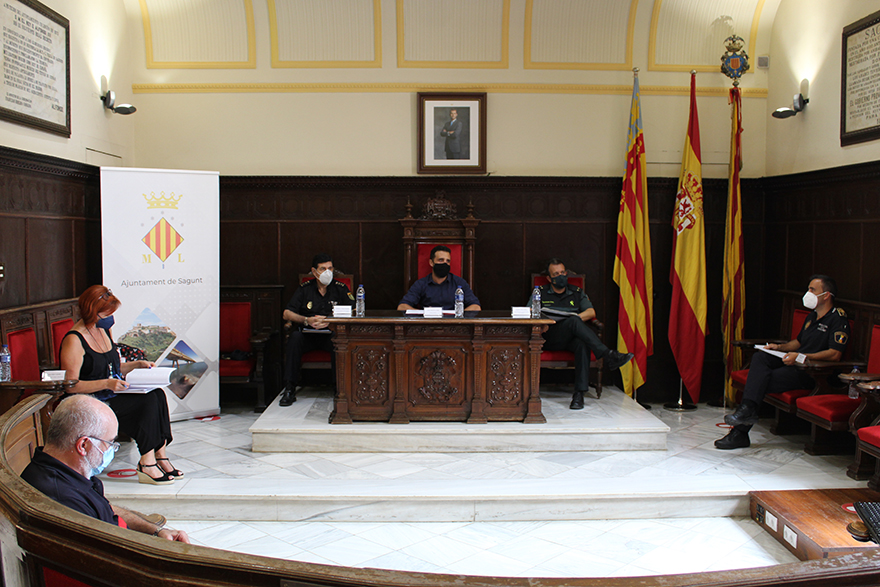 La Junta Local de Seguretat de Sagunt aprova les mesures que regiran durant la celebració de les Falles