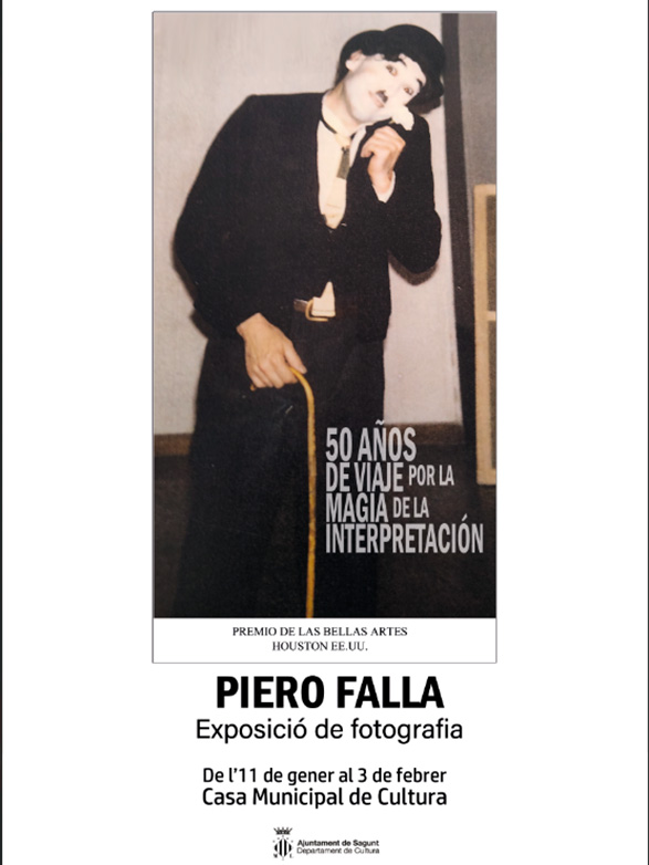 La Casa Municipal de Cultura acull l'exposició 50 años de viaje por la magia de la interpretación de Piero Falla de l'11 de gener fins al 3 de febrer