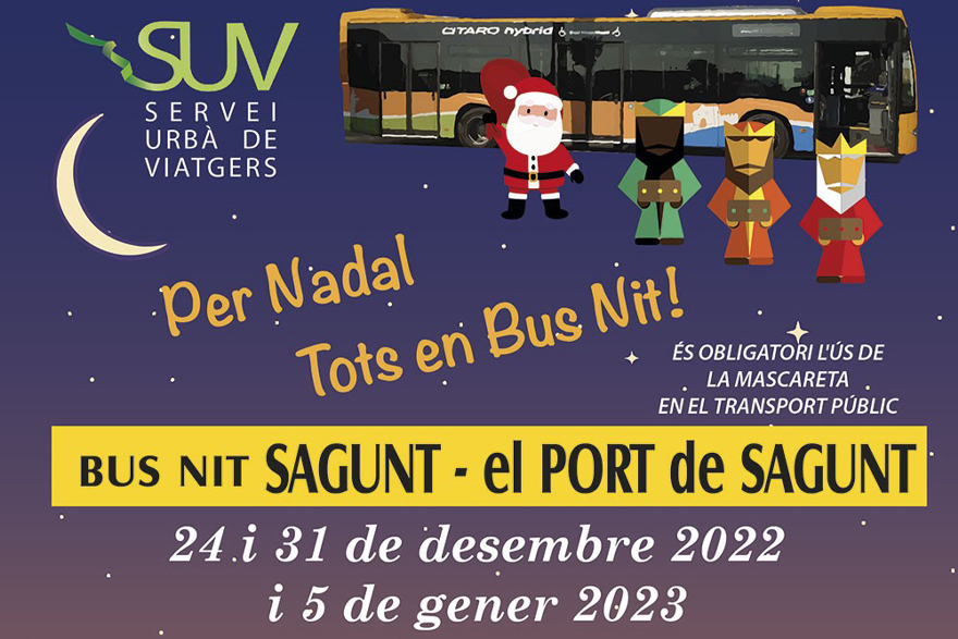 El servici de bus nocturn es reforça este nadal en els dies més assenyalats