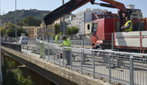 L'Ajuntament de Sagunt ja ha començat amb les obres de renovació de la barana del pont Bru i Vidal