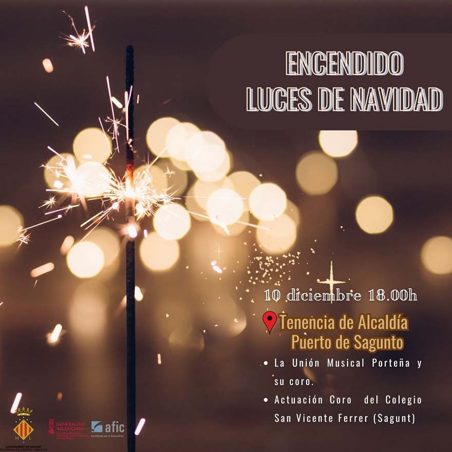 L'Ajuntament de Sagunt encendrà la il·luminació de Nadal el dimarts 10 de desembre