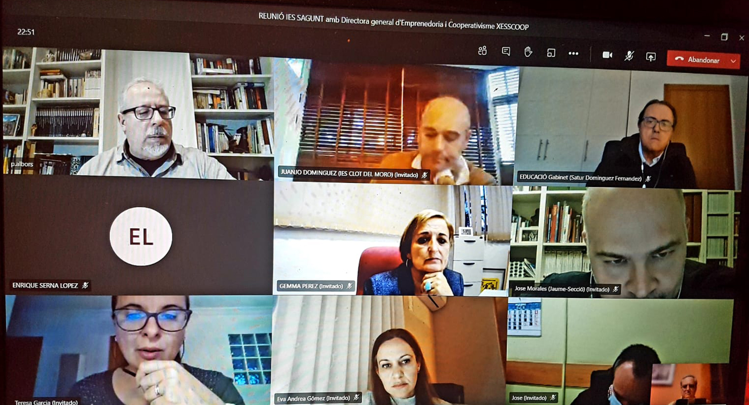 La regidoria d'Educació es reunix amb la Direcció General d'Emprenedoria i Cooperativisme