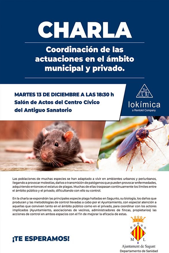 L'Ajuntament organitza una xarrada informativa sobre el control de plagues