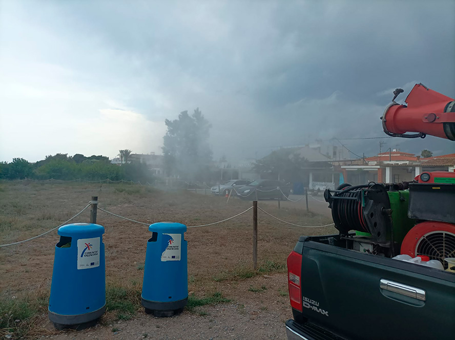L'empresa de control de plagues de Sagunt intensifica els tractaments adulticides per a fer front als mosquits