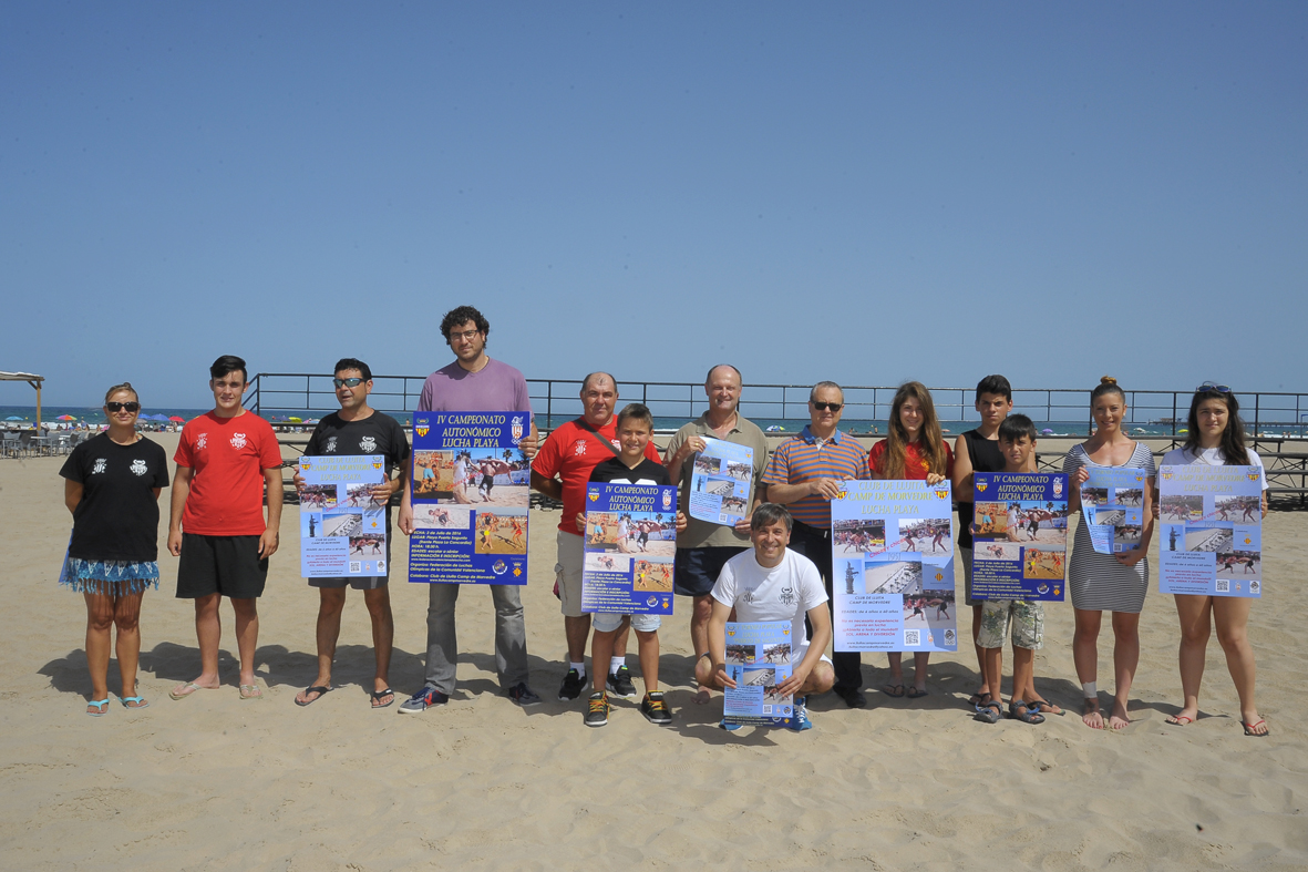 El Campeonato de Lucha de la Comunidad Valenciana y el Torneo Popular de Lucha Playa se disputarán este sábado en la playa de Puerto de Sagunto